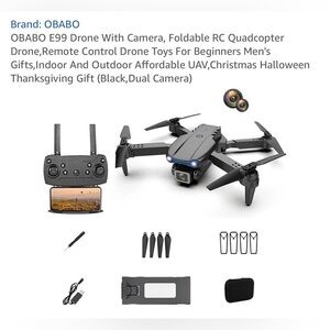 OBABO E99 Foldable RC Quadcopter Drone with Camera